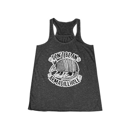 Tank Top - Don't Be An Armadillhole Funny Armadillo | Animal | Ladies Racerback Tank Top from Crypto Zoo Tees