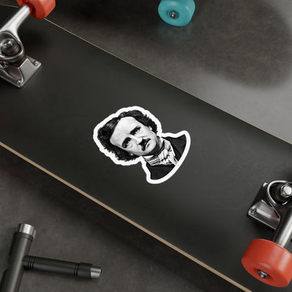 Paper products - Edgar Allan Poe Portrait Sticker | 5" x 3.5" | Gothic Literature from SHIRT MONSTERS