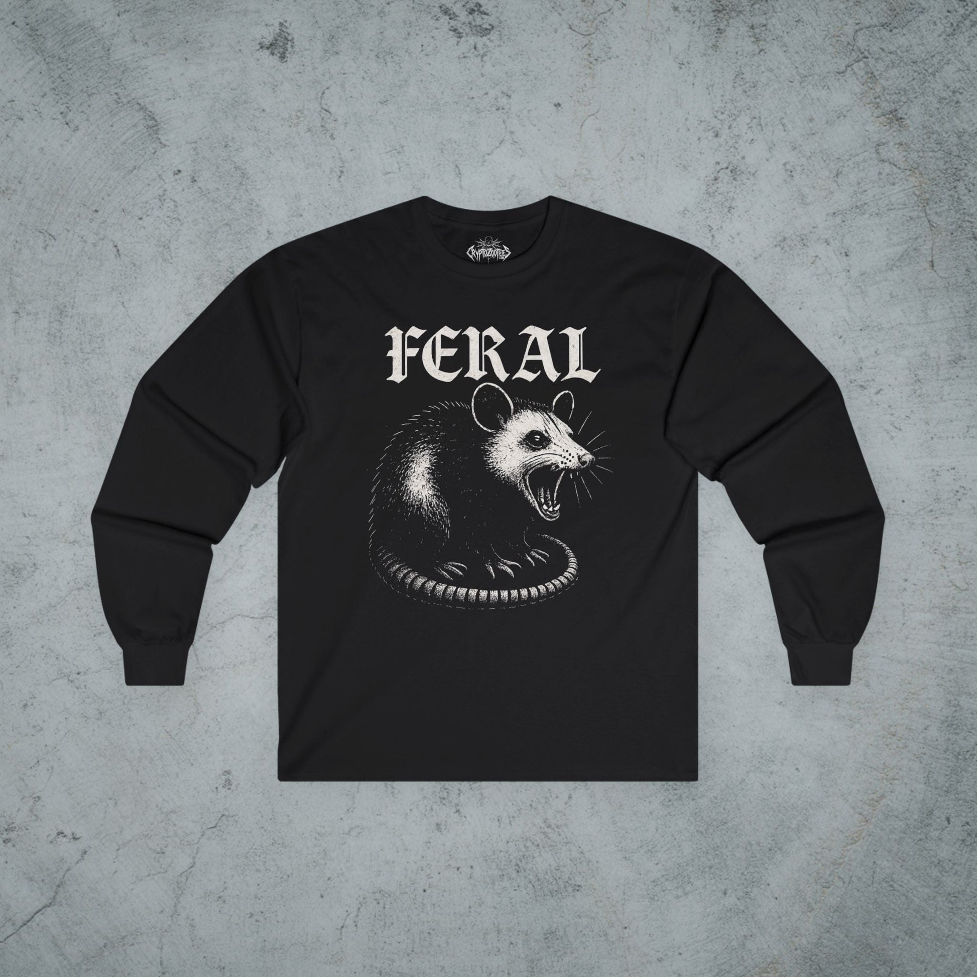  - FERAL Opossum Shirt | Animals, Funny | Kids Tee from Crypto Zoo Tees