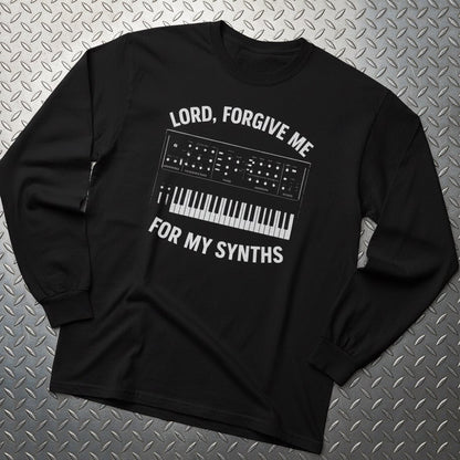 Long - sleeve - Forgive Me Synths Long Sleeve | Unisex Long Sleeve Tee - Guldan 2400 | Music from Crypto Zoo Tees