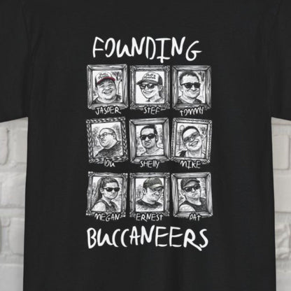 T-Shirt - Founding Buccaneers Putt Pirates Tee - Unisex Heavy Cotton from Crypto Zoo Tees
