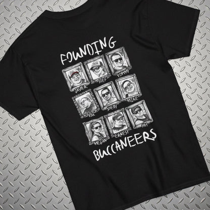 T-Shirt - Founding Buccaneers Putt Pirates Tee - Unisex Heavy Cotton from Crypto Zoo Tees