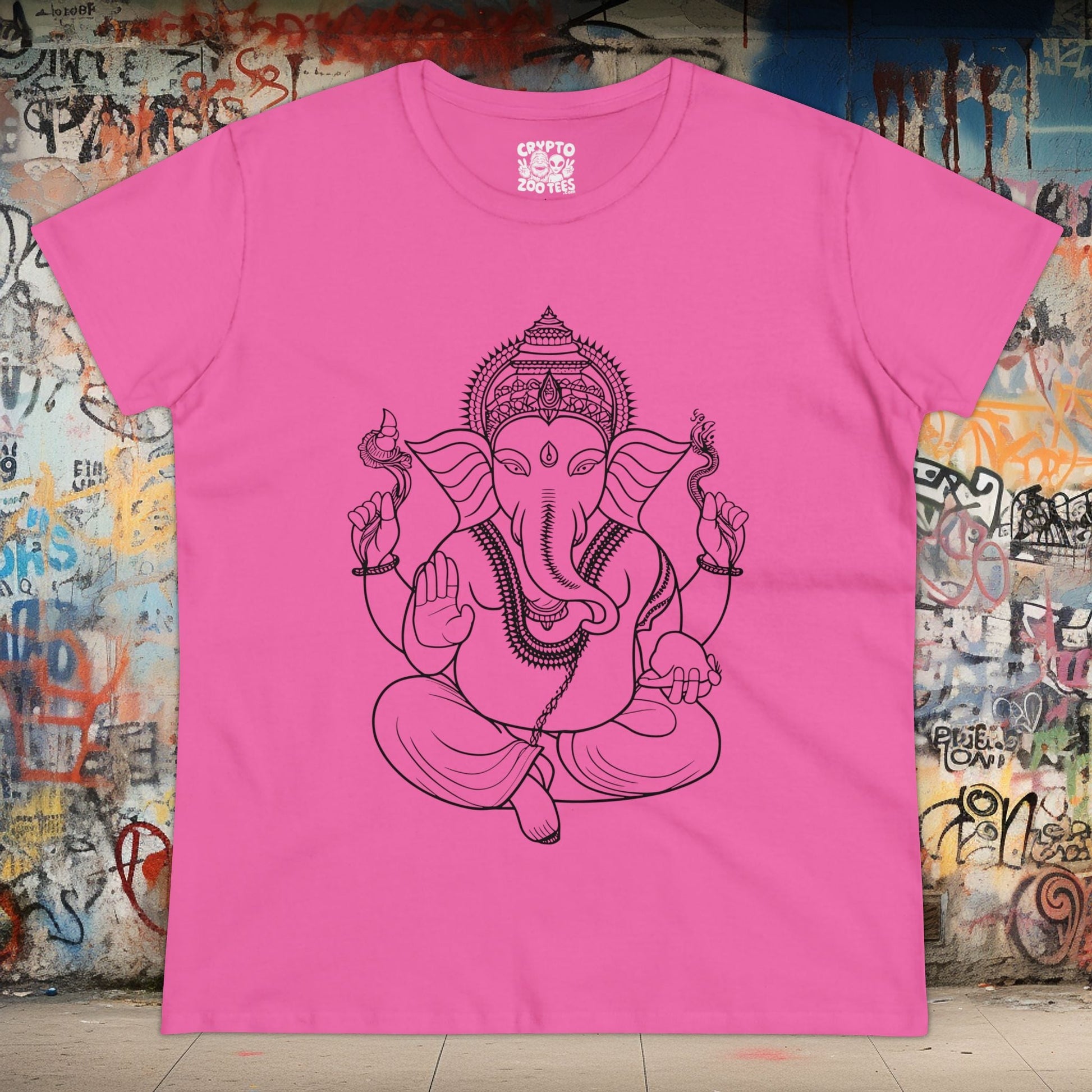 T-Shirt - ganesha ladies tee from Crypto Zoo Tees
