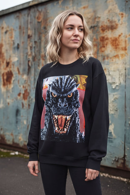 T-Shirt - Godzilla Kaiju Hoodie | Unisex Pullover Hoodie - Gildan | Horror, Comics | Retro & Vintage from SHIRT MONSTERS
