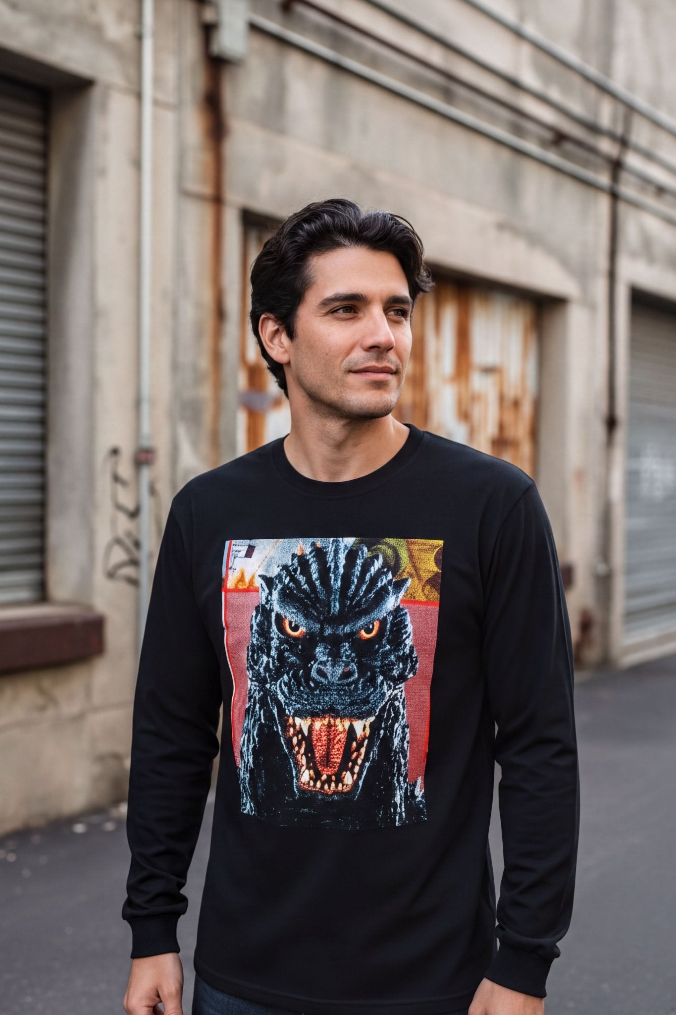 T-Shirt - Godzilla Kaiju Hoodie | Unisex Pullover Hoodie - Gildan | Horror, Comics | Retro & Vintage from SHIRT MONSTERS