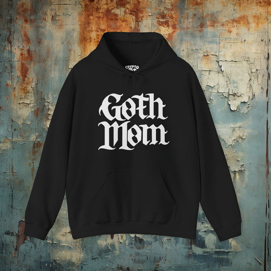 Hoodie - Goth Mom | People | Tattoo Culture | Hoodie | Hooded Sweatshirt from Crypto Zoo Tees
