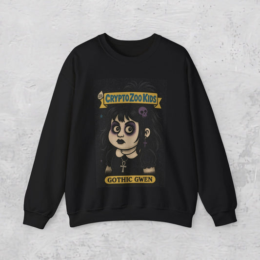 Sweatshirt - Gothic Gwen Sweatshirt | Sweatshirt | Funny | Goth/Gothic from Crypto Zoo Tees