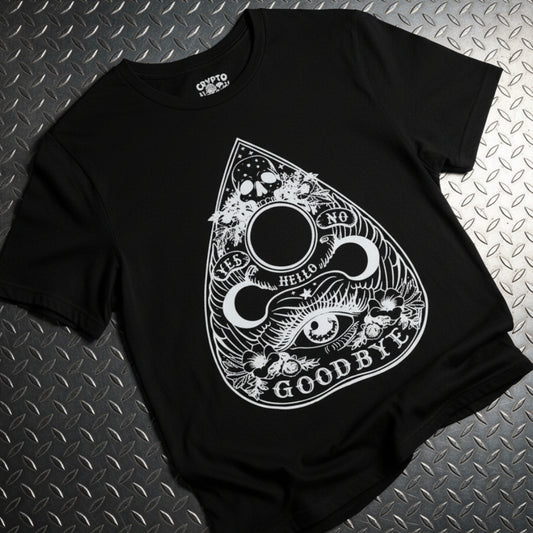 T-Shirt - Gothic Ouija Planchet | Horror | Paranormal | Bella + Canvas Unisex T-shirt from Crypto Zoo Tees