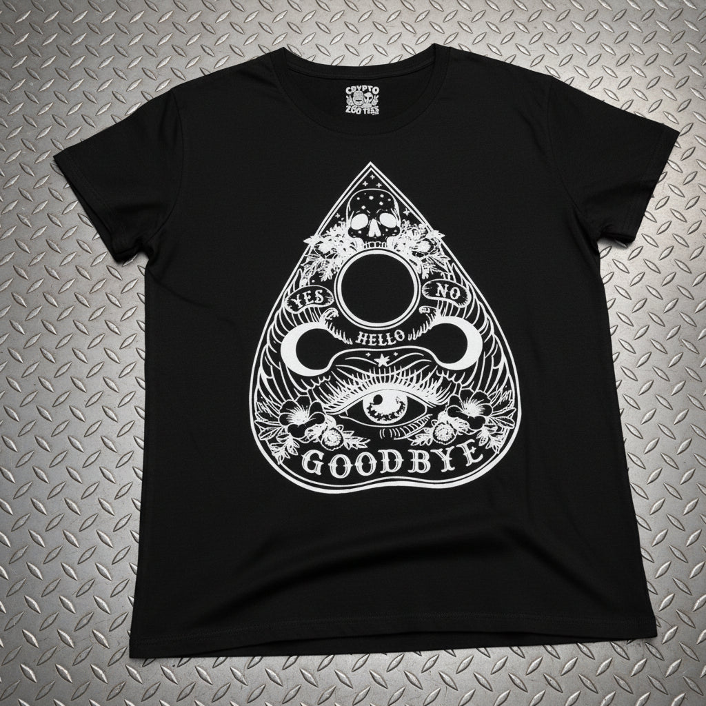 T-Shirt - Gothic Ouija Planchet | Horror | Paranormal | Women's T-Shirt | Cotton Tee from Crypto Zoo Tees