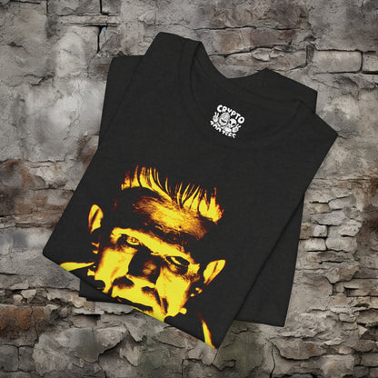 T - Shirt - Green Frankenstein | Horror | Movies and TV | Bella + Canvas Unisex T - shirt from Crypto Zoo Tees