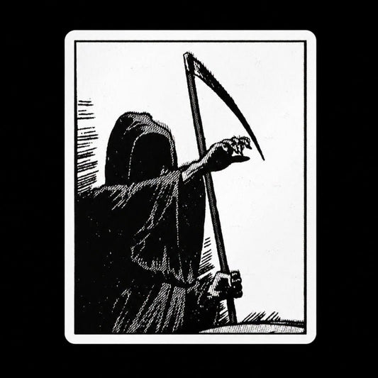 Paper products - Grim Reaper Sticker | Glossy Kiss Cut | Horror | Goth/Gothic from SHIRT MONSTERS