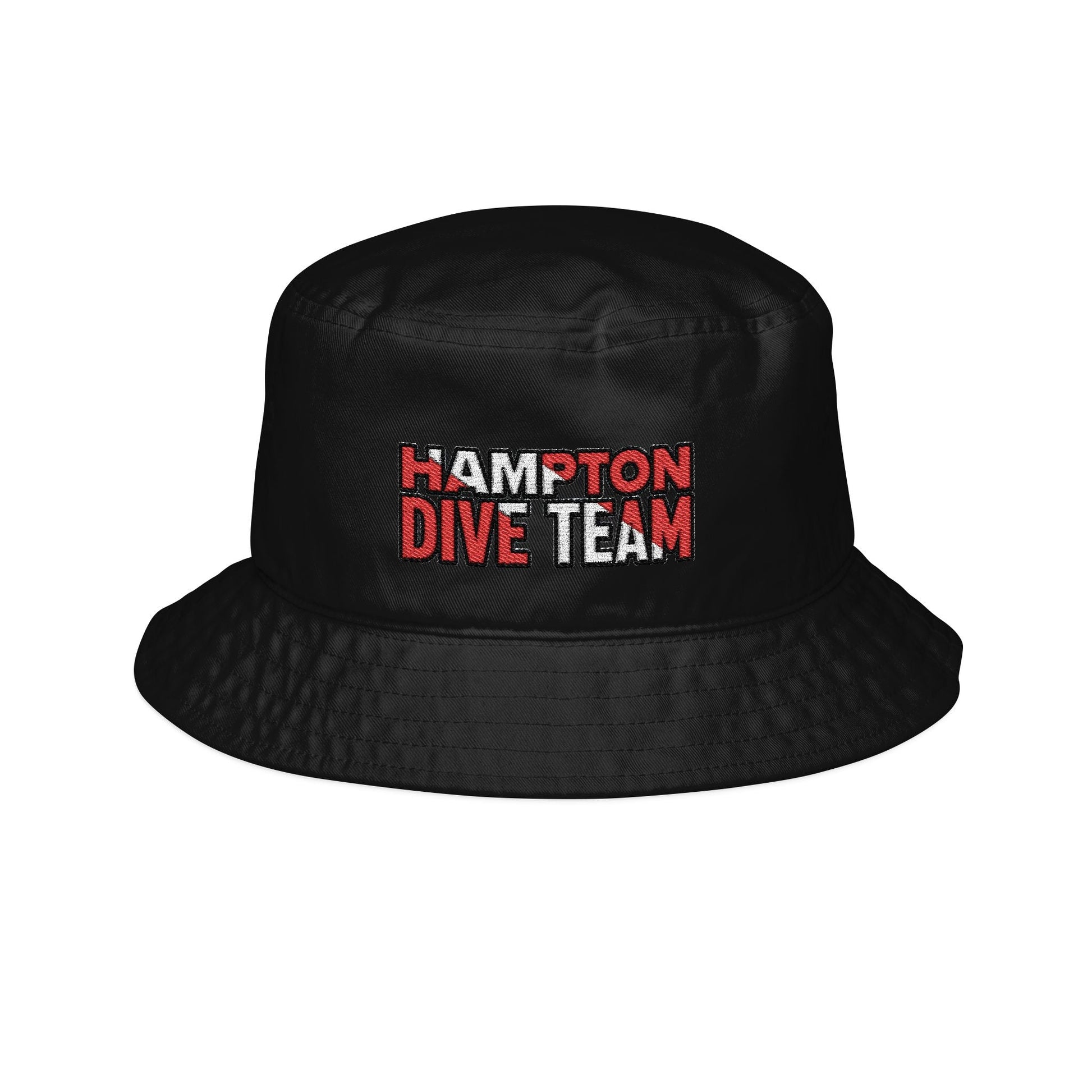 Hats - Hampton Dive Team Bucket Hat — Embroidered Logo Beach & Swim Cap - CUSTOM from SHIRT MONSTERS
