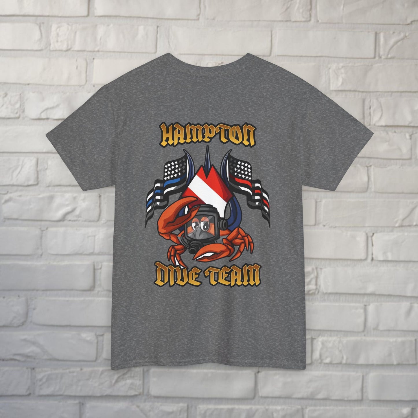 T-Shirt - Hampton Dive Team - Crab Tee - Gildan - Hampton Dive Team - CUSTOM from SHIRT MONSTERS