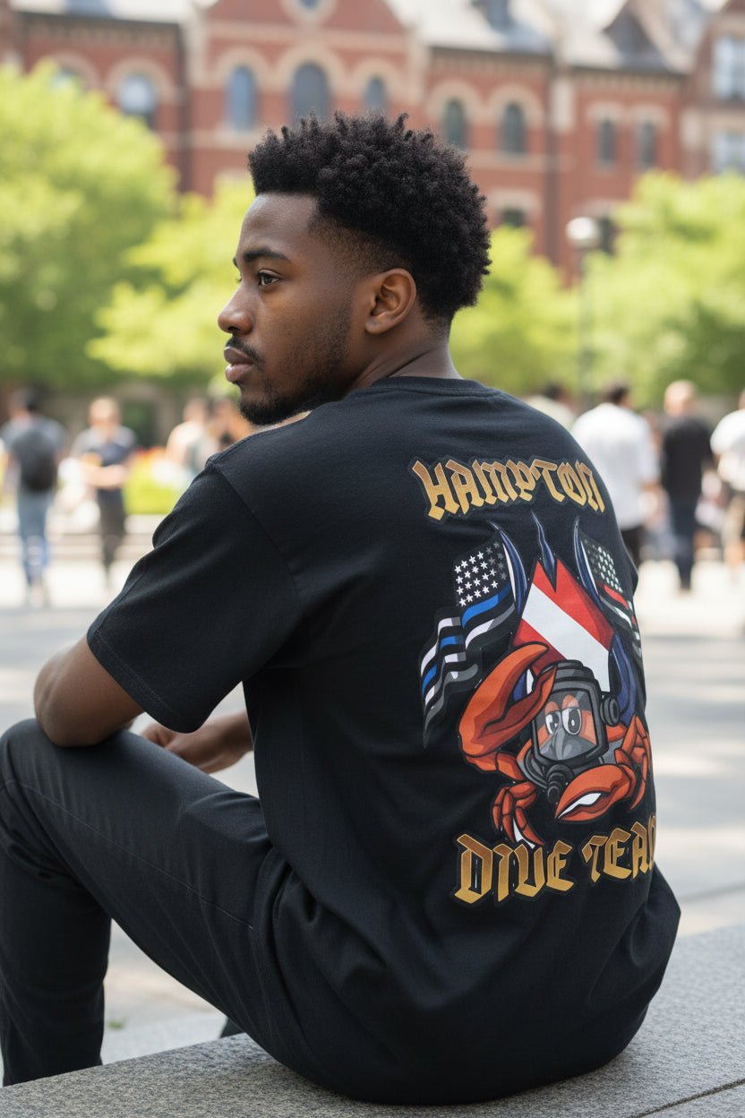 T-Shirt - Hampton Dive Team - Crab Tee - Gildan - Hampton Dive Team - CUSTOM from SHIRT MONSTERS