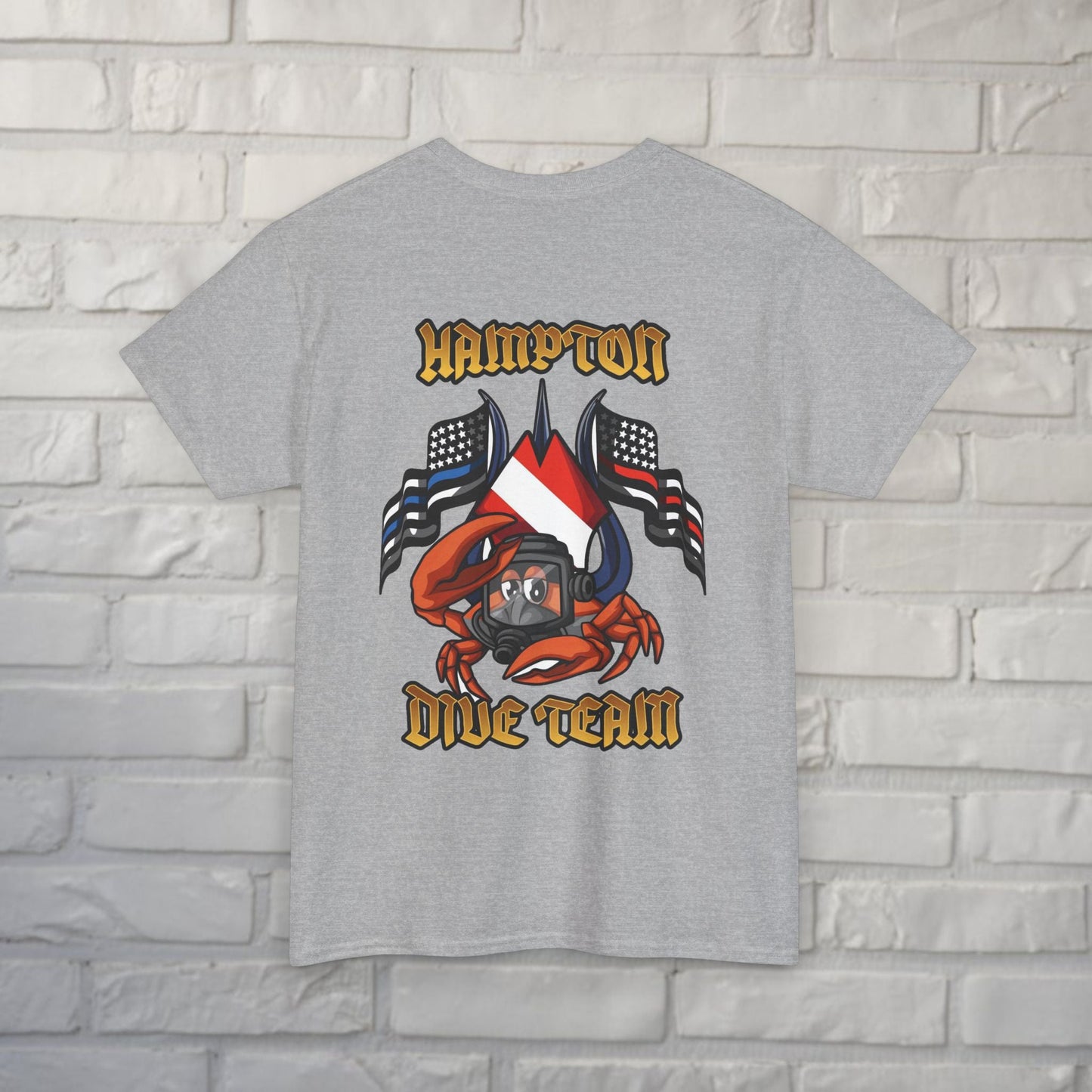 T-Shirt - Hampton Dive Team - Crab Tee - Gildan - Hampton Dive Team - CUSTOM from SHIRT MONSTERS