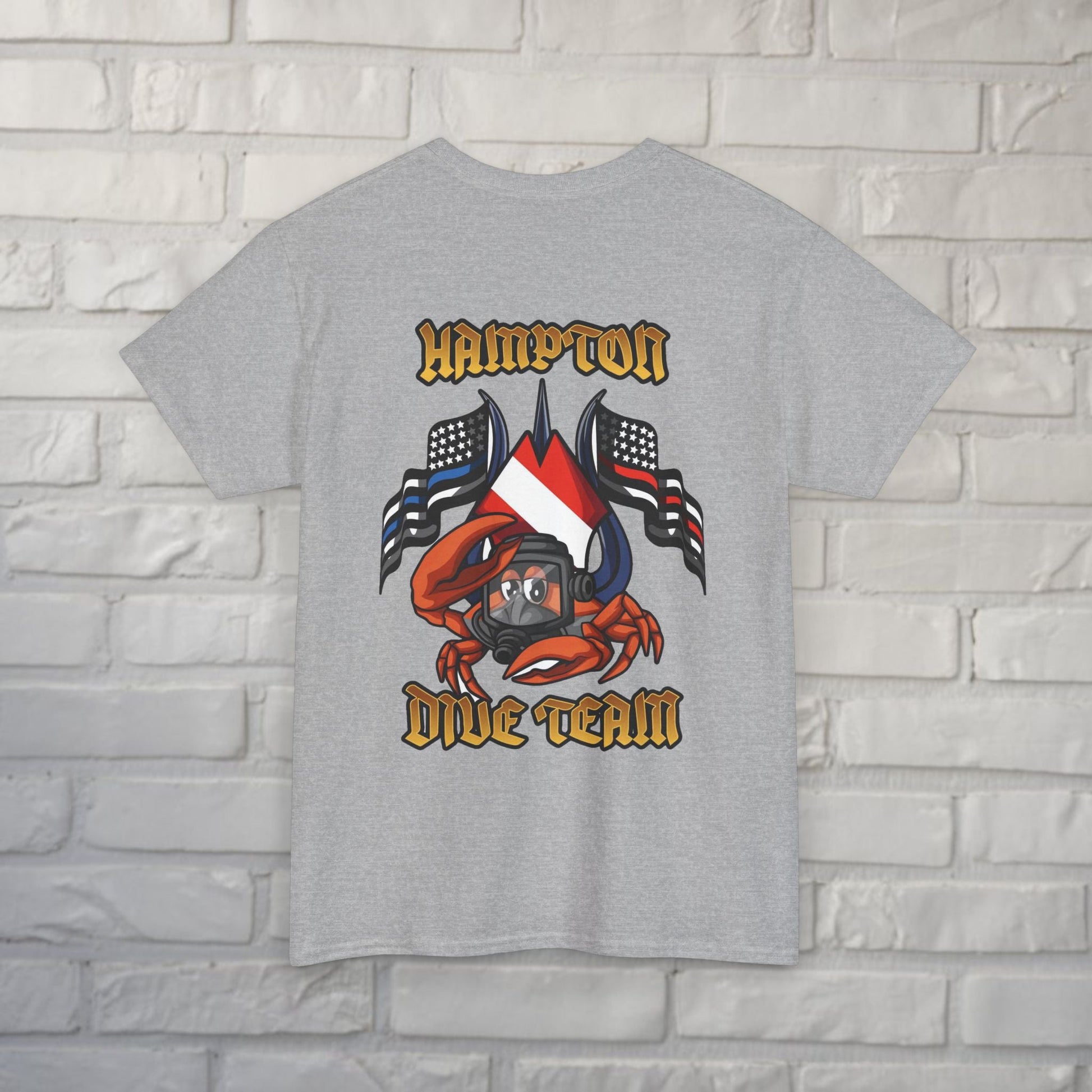 T-Shirt - Hampton Dive Team - Crab Tee - Gildan - Hampton Dive Team - CUSTOM from SHIRT MONSTERS