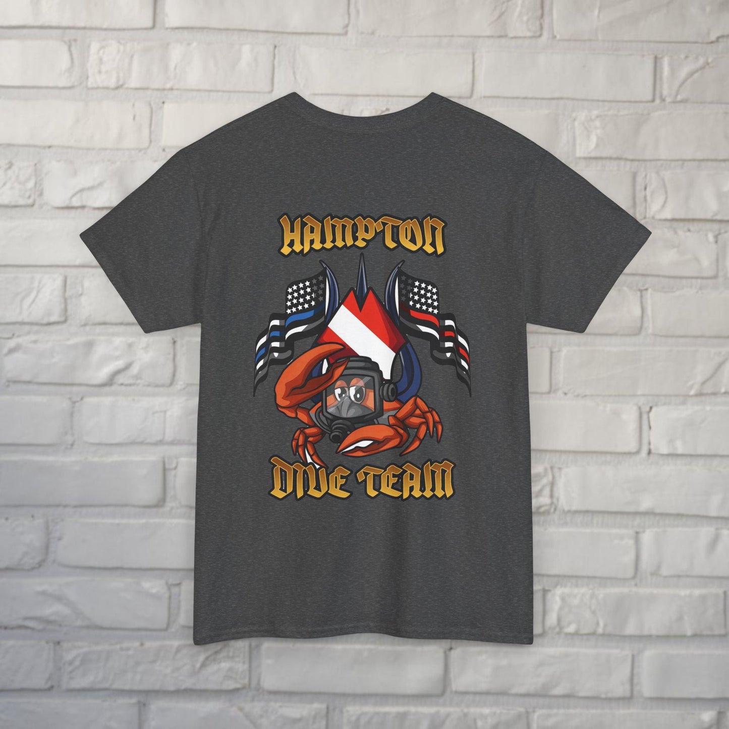 T-Shirt - Hampton Dive Team - Crab Tee - Gildan - Hampton Dive Team - CUSTOM from SHIRT MONSTERS