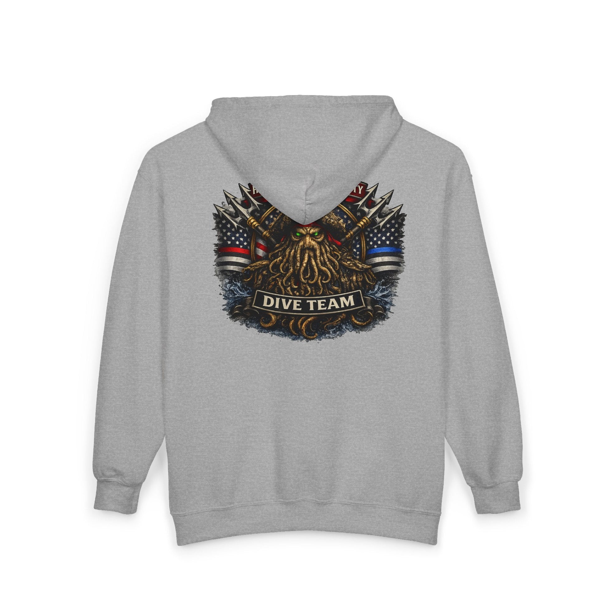Hoodie - Hampton Dive Team Diver Zipper Hoodie from Crypto Zoo Tees