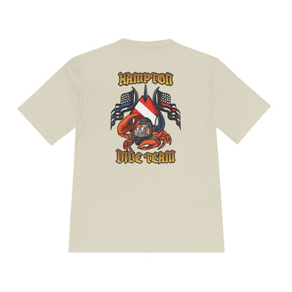 T-Shirt - Hampton Dive Team - Moisture Wicking - Crab Shirt - CUSTOM from SHIRT MONSTERS