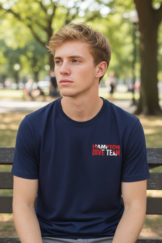 T-Shirt - Hampton Dive Team - Moisture Wicking - Crab Shirt - CUSTOM from SHIRT MONSTERS