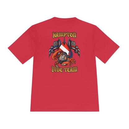 T-Shirt - Hampton Dive Team - Moisture Wicking - Crab Shirt - CUSTOM from SHIRT MONSTERS