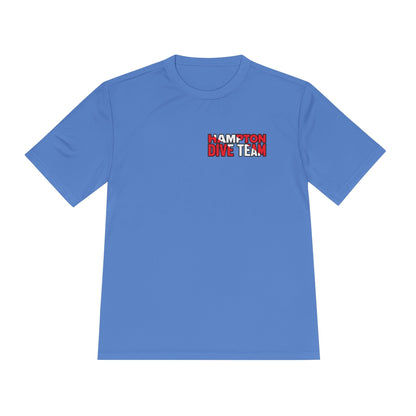 T-Shirt - Hampton Dive Team - Moisture Wicking - Crab Shirt - CUSTOM from SHIRT MONSTERS