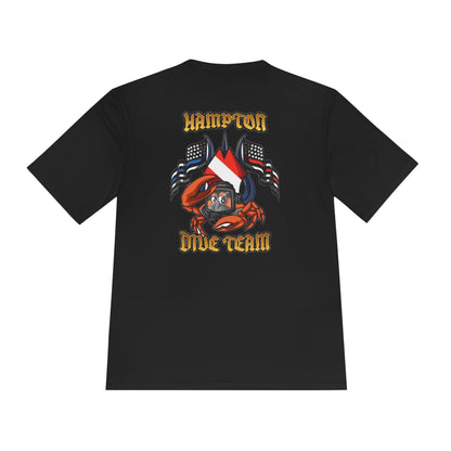 T-Shirt - Hampton Dive Team - Moisture Wicking - Crab Shirt - CUSTOM from SHIRT MONSTERS