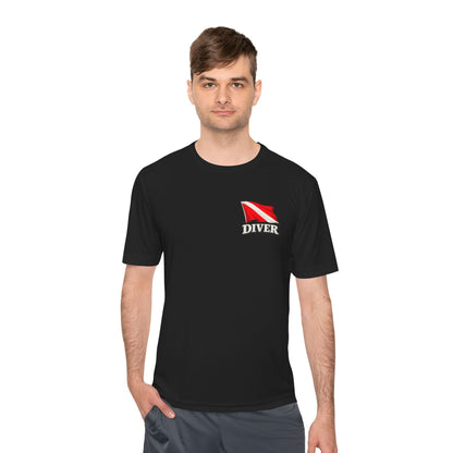 T-Shirt - Hampton Dive Team - Moisture Wicking - Diver Pirate Shirt - CUSTOM from SHIRT MONSTERS
