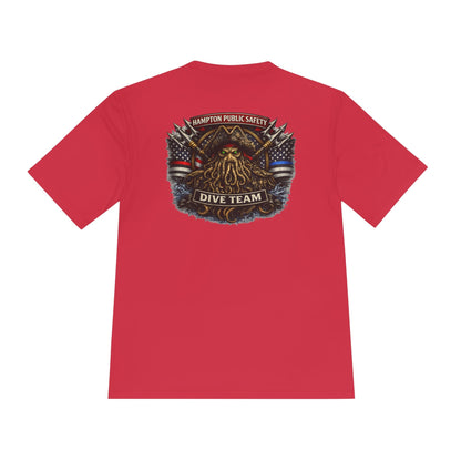 T-Shirt - Hampton Dive Team - Moisture Wicking - Diver Pirate Shirt - CUSTOM from SHIRT MONSTERS