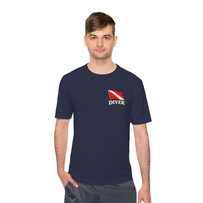 T-Shirt - Hampton Dive Team - Moisture Wicking - Diver Pirate Shirt - CUSTOM from SHIRT MONSTERS