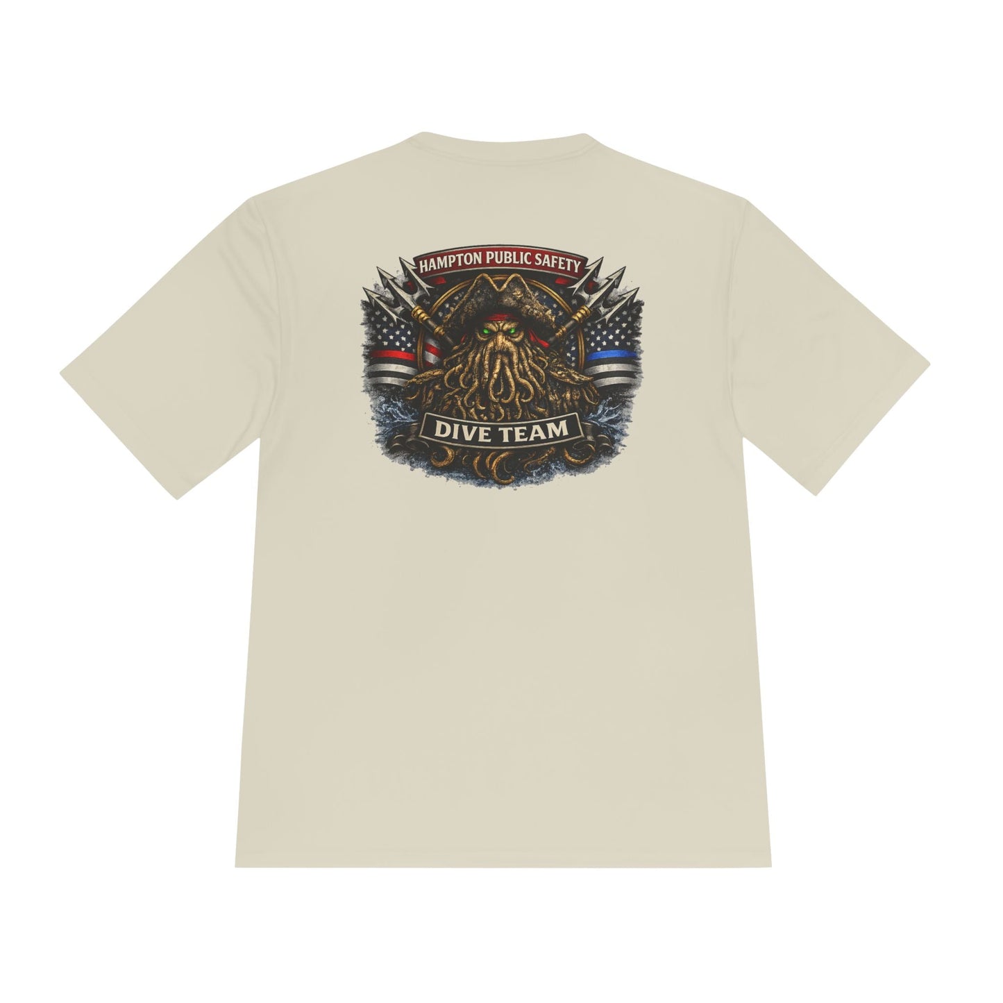 T-Shirt - Hampton Dive Team - Moisture Wicking - Diver Pirate Shirt - CUSTOM from SHIRT MONSTERS