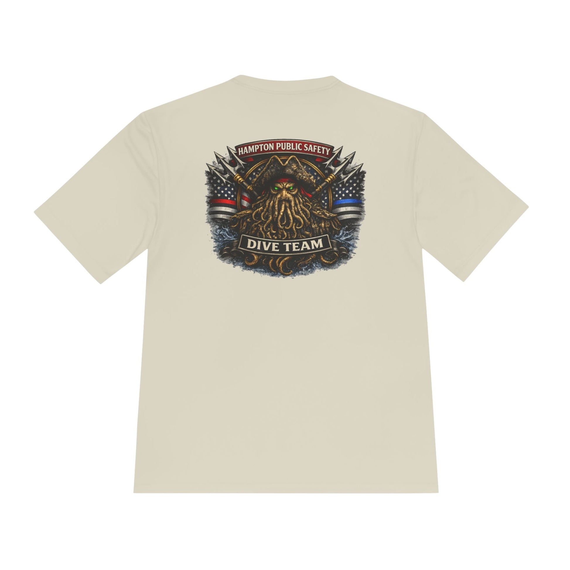 T-Shirt - Hampton Dive Team - Moisture Wicking - Diver Pirate Shirt - CUSTOM from SHIRT MONSTERS