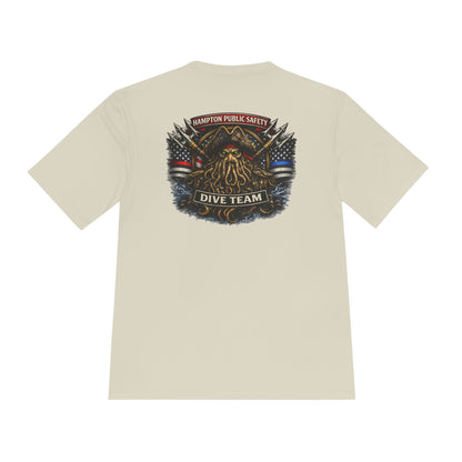 T-Shirt - Hampton Dive Team - Moisture Wicking - Diver Pirate Shirt - CUSTOM from SHIRT MONSTERS