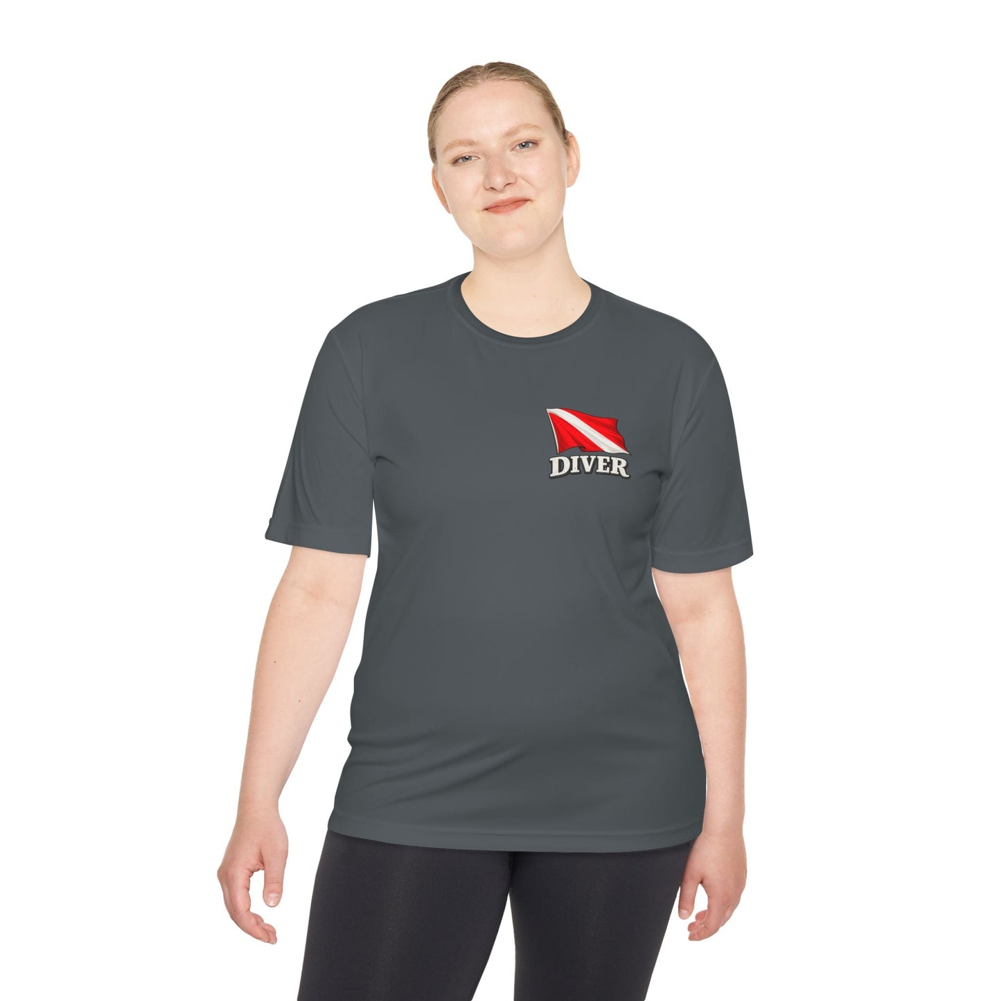 T-Shirt - Hampton Dive Team - Moisture Wicking - Diver Pirate Shirt - CUSTOM from SHIRT MONSTERS