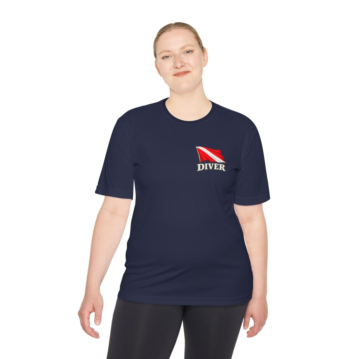 T-Shirt - Hampton Dive Team - Moisture Wicking - Diver Pirate Shirt - CUSTOM from SHIRT MONSTERS
