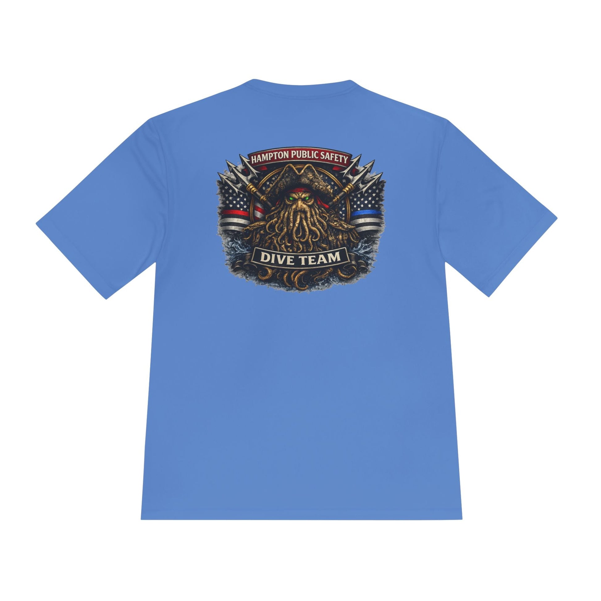 T-Shirt - Hampton Dive Team - Moisture Wicking - Diver Pirate Shirt - CUSTOM from SHIRT MONSTERS