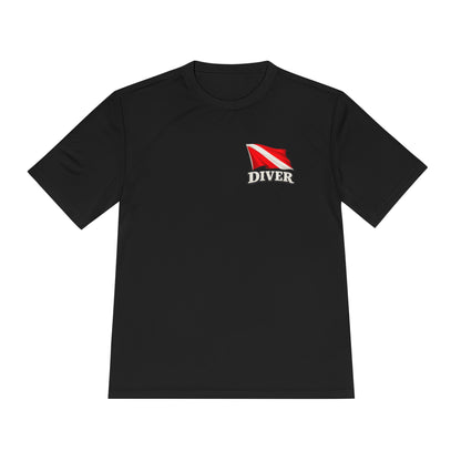 T-Shirt - Hampton Dive Team - Moisture Wicking - Diver Pirate Shirt - CUSTOM from SHIRT MONSTERS