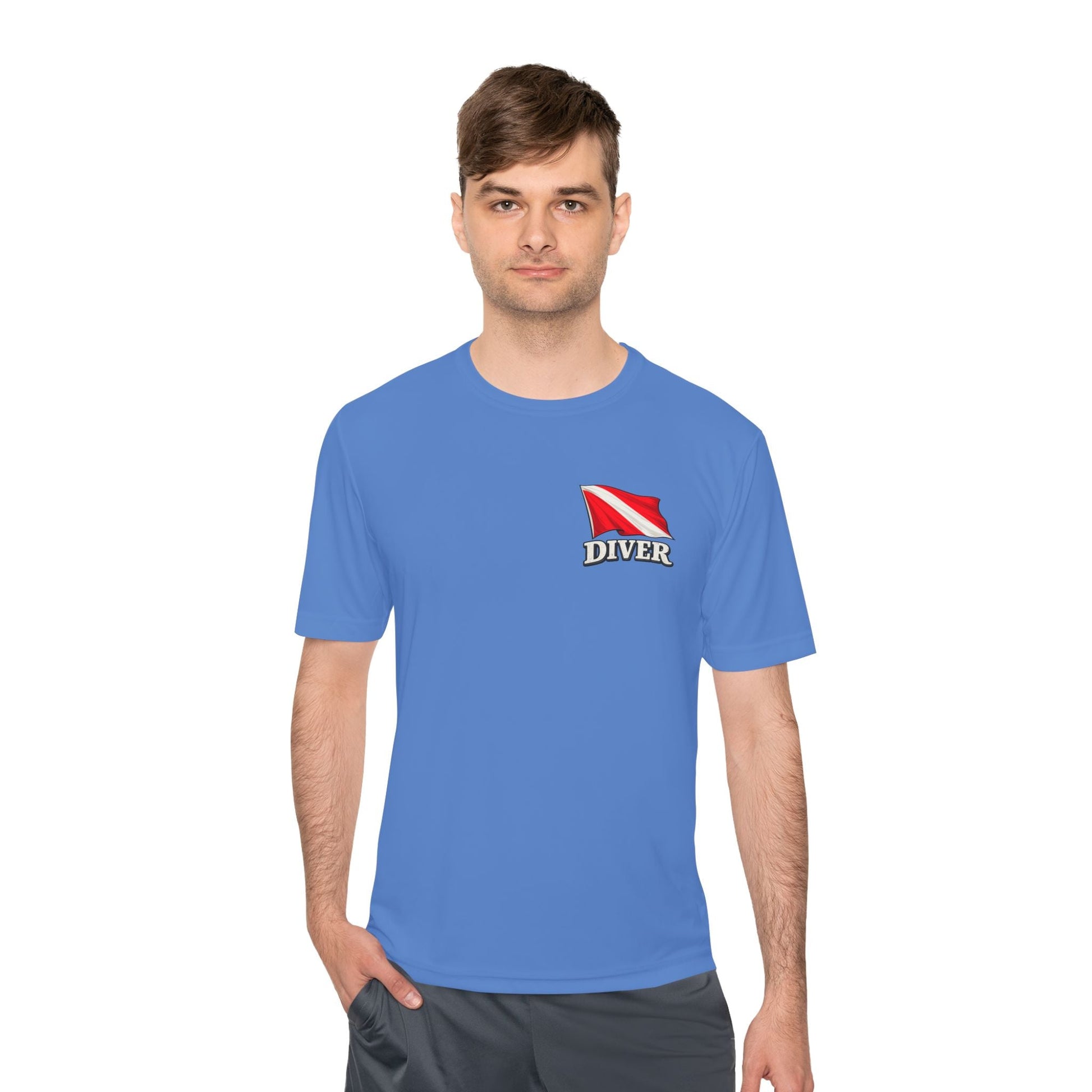 T-Shirt - Hampton Dive Team - Moisture Wicking - Diver Pirate Shirt - CUSTOM from SHIRT MONSTERS