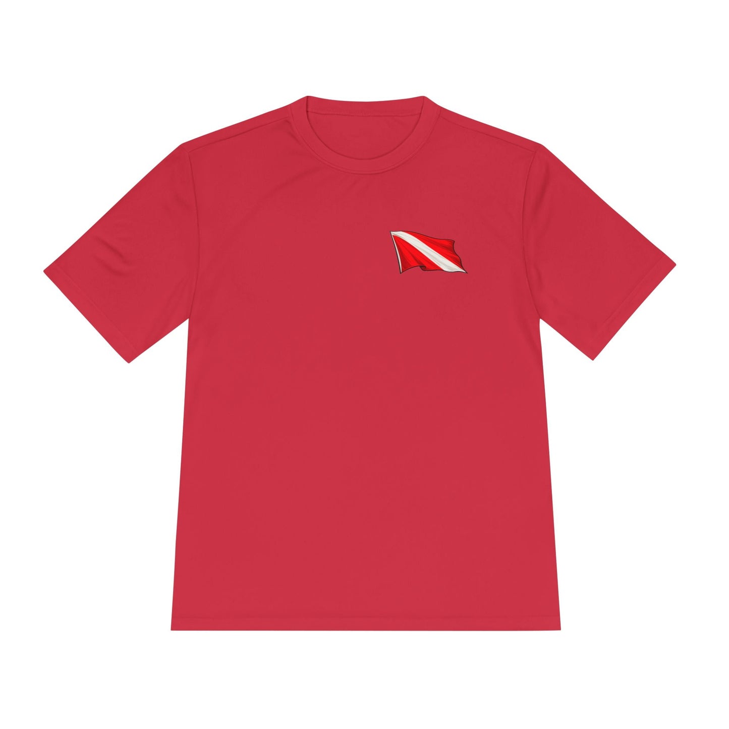 T-Shirt - Hampton Dive Team - Moisture Wicking - Flag Shirt - CUSTOM from SHIRT MONSTERS