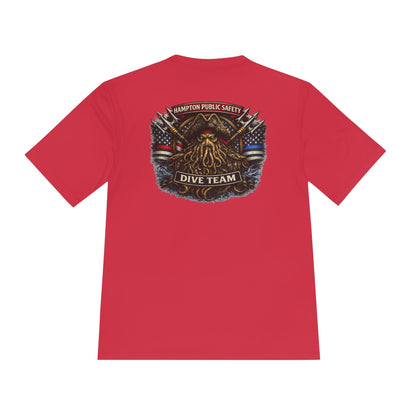 T-Shirt - Hampton Dive Team - Moisture Wicking - Flag Shirt - CUSTOM from SHIRT MONSTERS