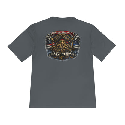 T-Shirt - Hampton Dive Team - Moisture Wicking - Flag Shirt - CUSTOM from SHIRT MONSTERS