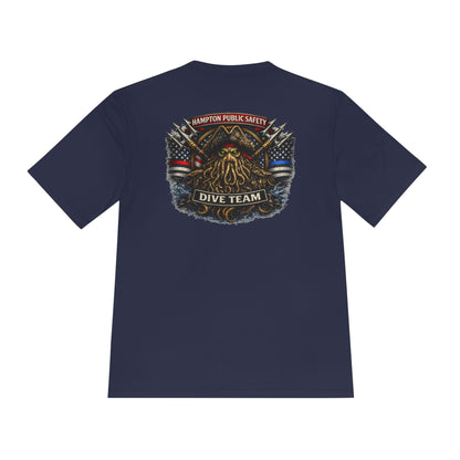 T-Shirt - Hampton Dive Team - Moisture Wicking - Flag Shirt - CUSTOM from SHIRT MONSTERS