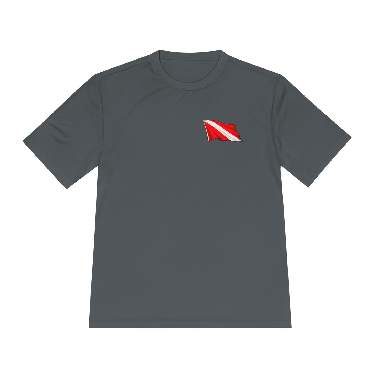T-Shirt - Hampton Dive Team - Moisture Wicking - Flag Shirt - CUSTOM from SHIRT MONSTERS