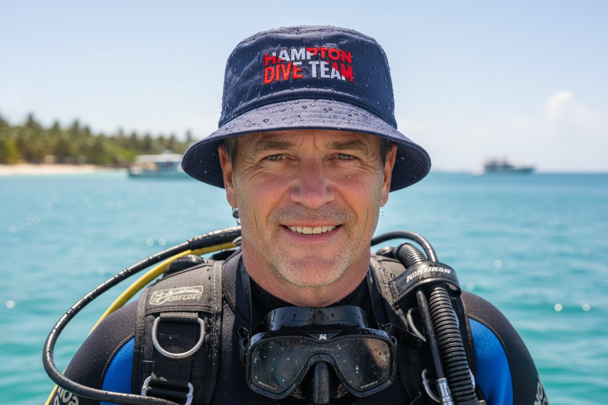 Hats - Hampton Dive Team - Printed Bucket Hat - CUSTOM from SHIRT MONSTERS