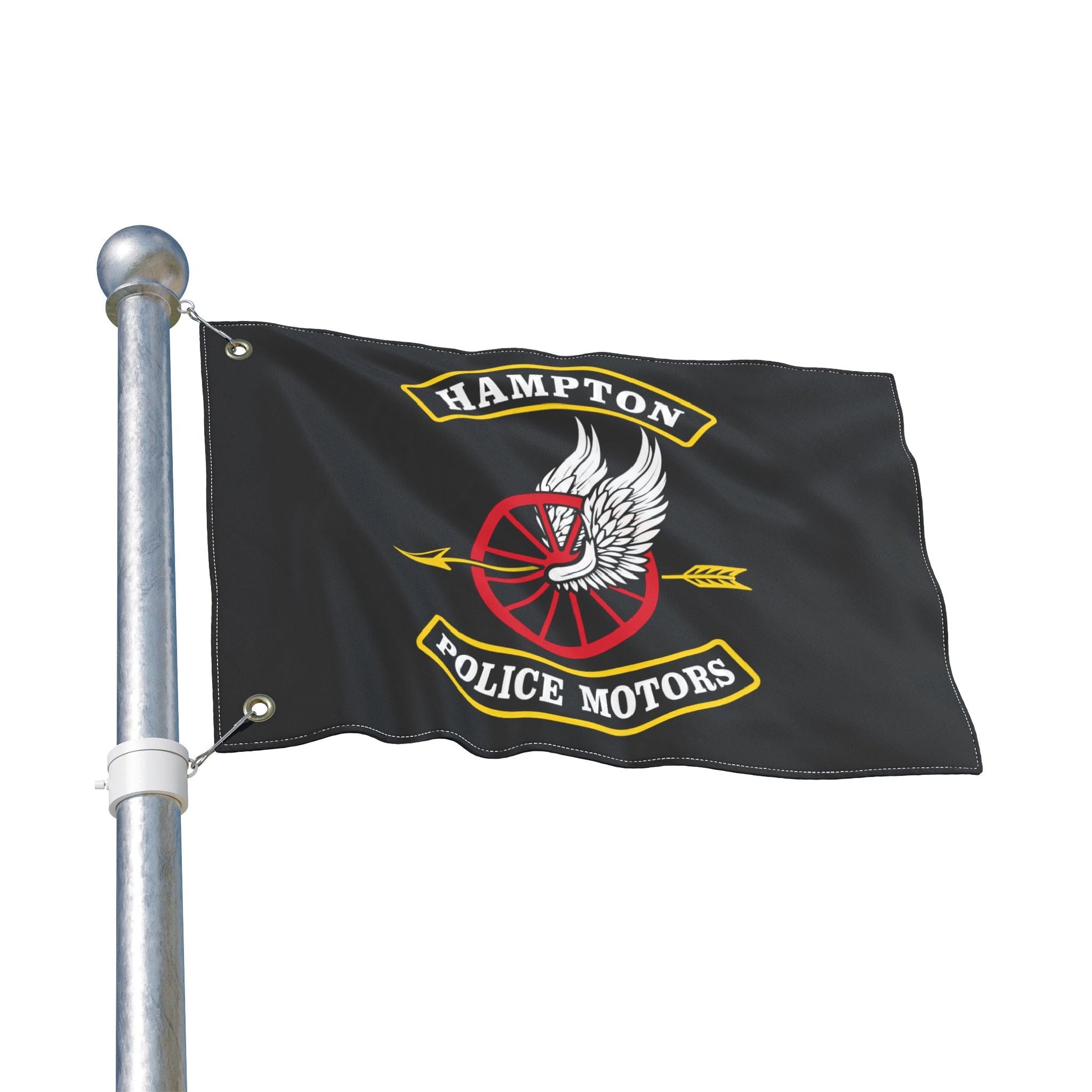 Home Decor - Hampton Police Motors — Double-Sided Flag - CUSTOM from SHIRT MONSTERS