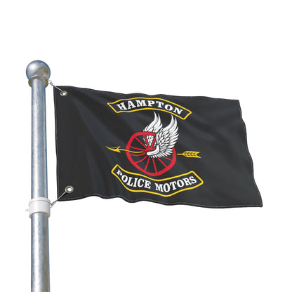 Home Decor - Hampton Police Motors — Double-Sided Flag - CUSTOM from SHIRT MONSTERS
