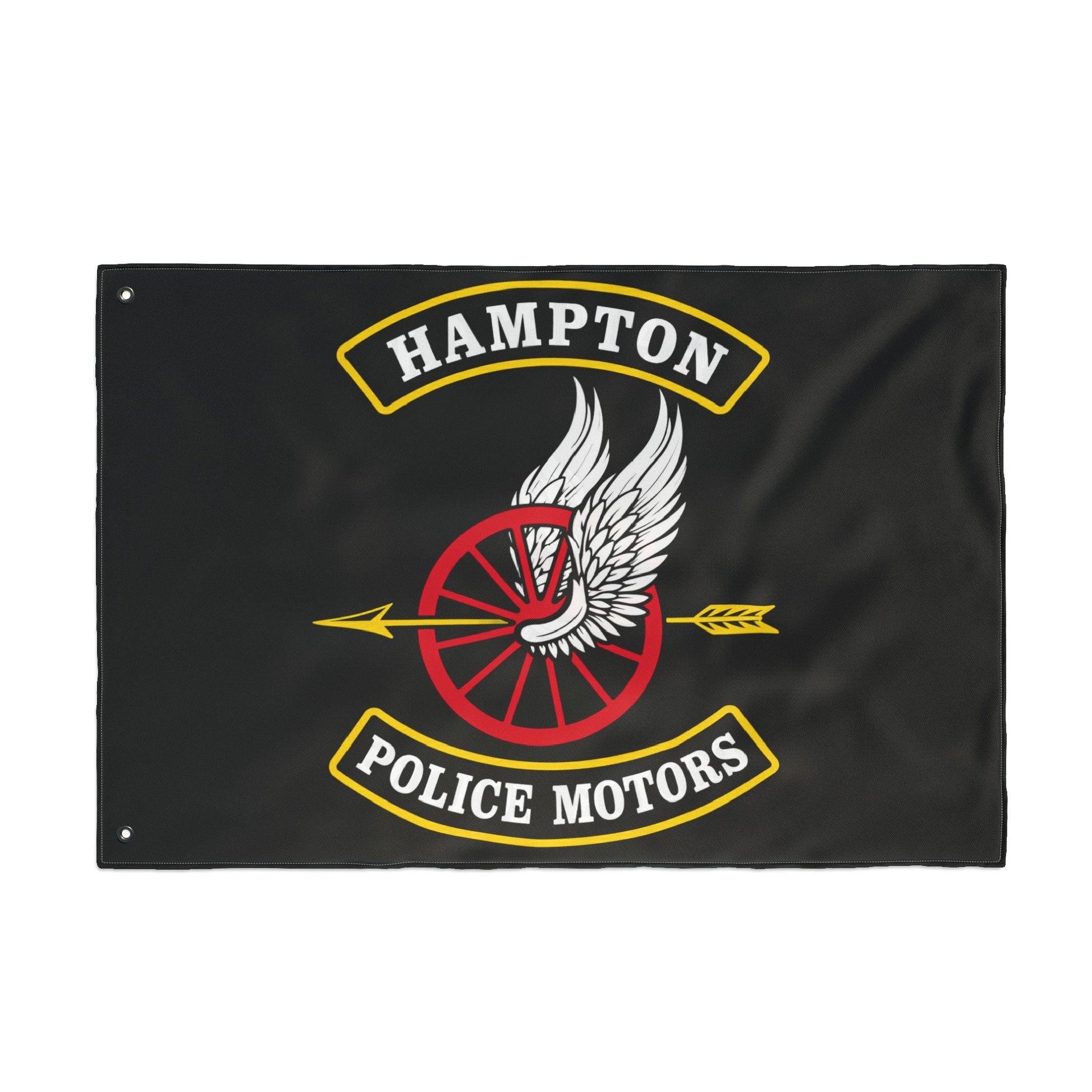 Home Decor - Hampton Police Motors — Double-Sided Flag - CUSTOM from SHIRT MONSTERS