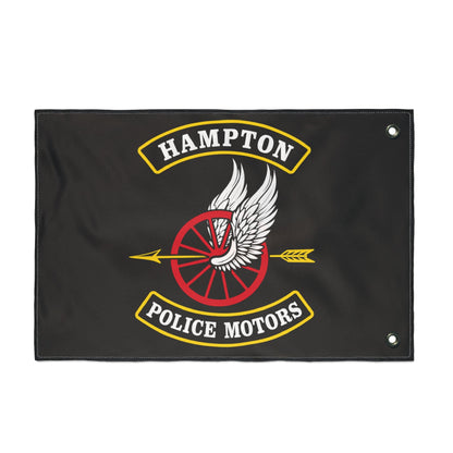 Home Decor - Hampton Police Motors — Double-Sided Flag - CUSTOM from SHIRT MONSTERS