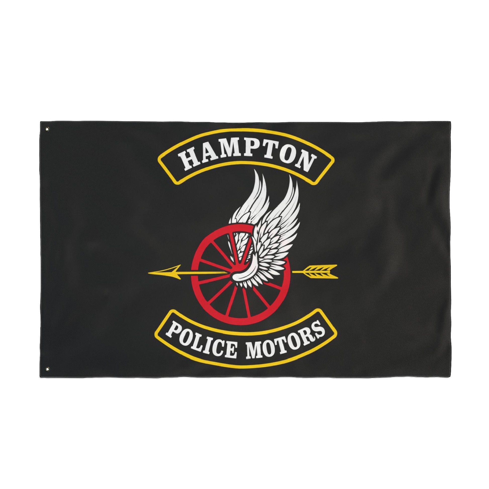 Home Decor - Hampton Police Motors — Double-Sided Flag - CUSTOM from SHIRT MONSTERS
