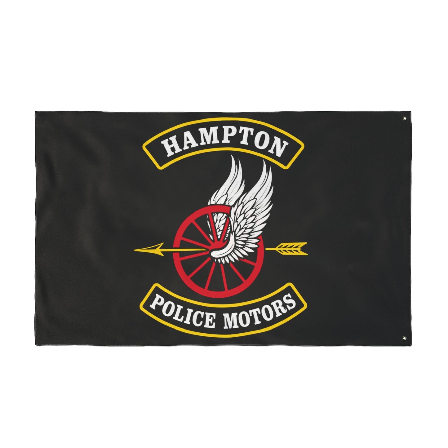 Home Decor - Hampton Police Motors — Double-Sided Flag - CUSTOM from SHIRT MONSTERS